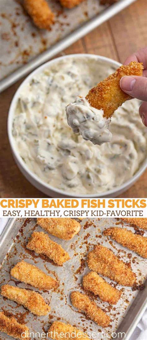 crispy-baked-fish-sticks-easy-tartar-sauce-dinner image