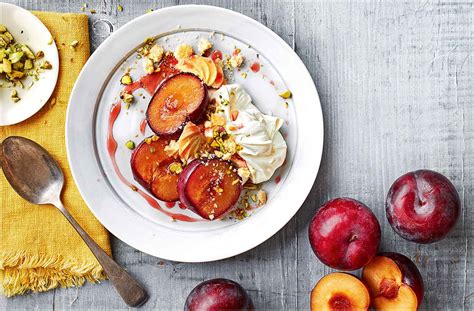 honey-baked-plums-with-mascarpone-tesco-real-food image