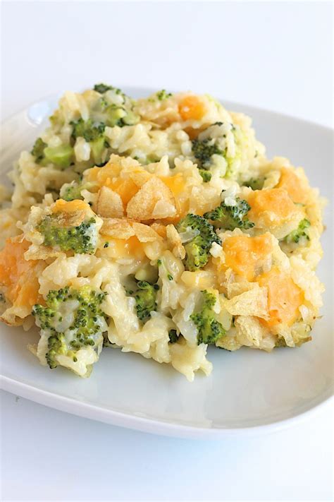 cheesy-broccoli-rice-casserole-the-bakermama image