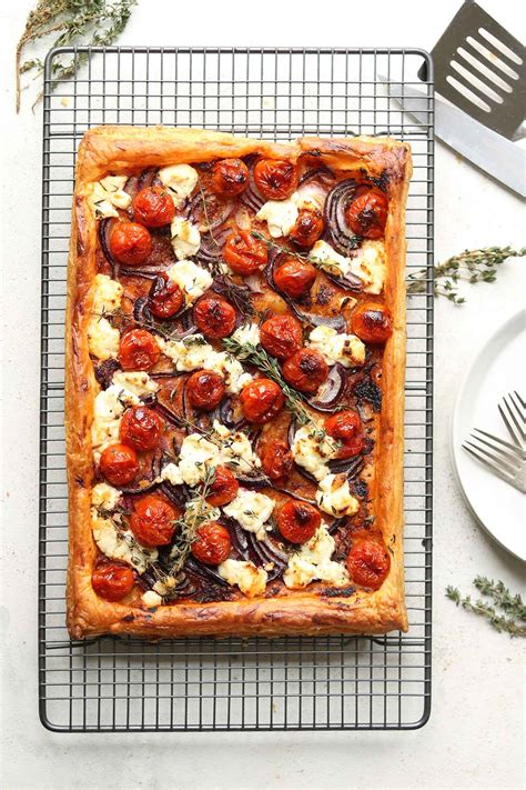 goats-cheese-tart-with-roasted-cherry-tomatoes-the image