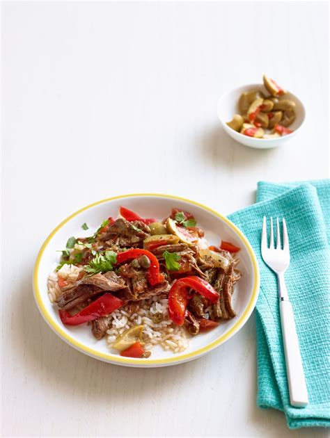 cuban-style-braised-steak-and-peppers-recipe-womans-day image