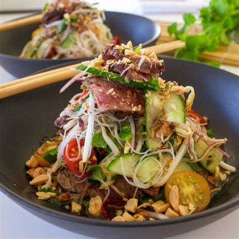 thai-beef-salad-recipe-a-tasty-kitchen-simple-tasty image