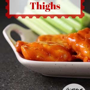 buffalo-chicken-thighs-recipe-3-ways-baked-grilled image