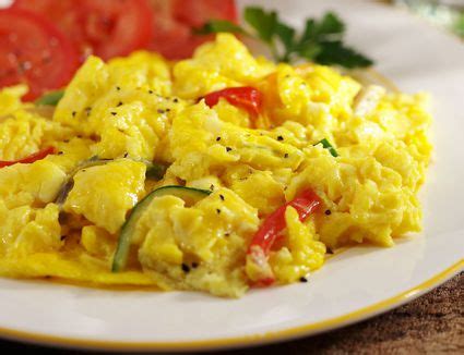 scrambled-eggs-with-tomatoes-and-peppers-recipe-the image