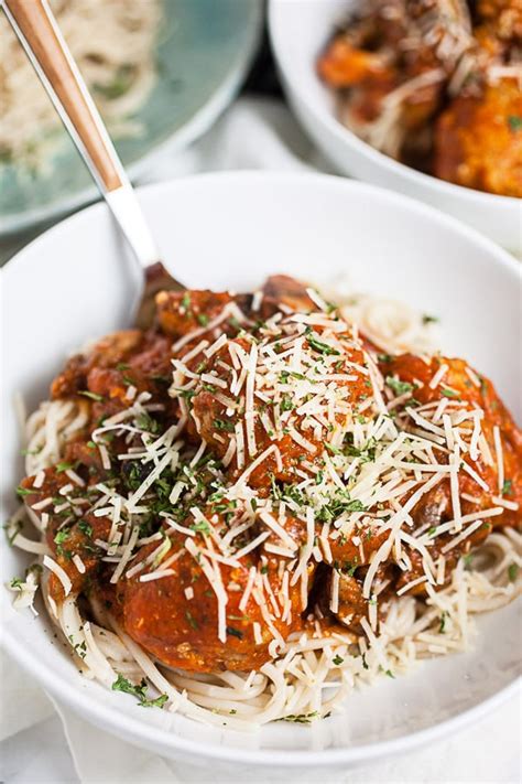 spaghetti-and-turkey-meatballs-gluten-free-the-rustic image