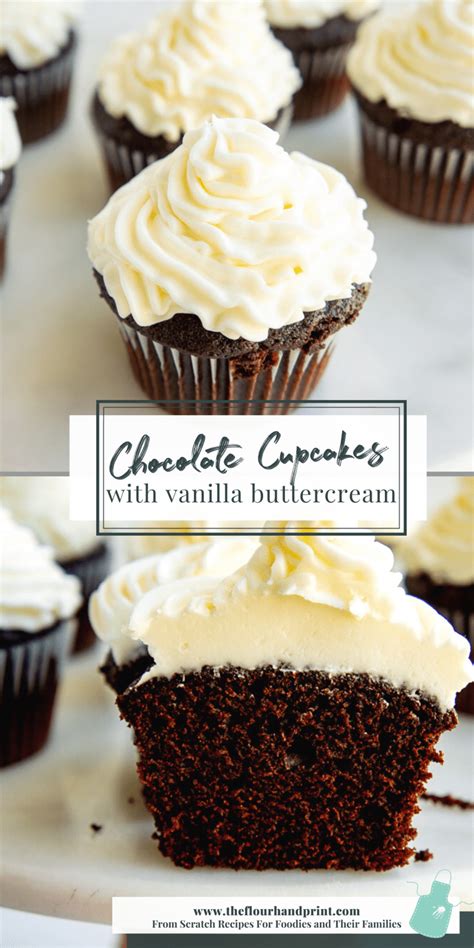 chocolate-cupcakes-with-vanilla-buttercream-the image