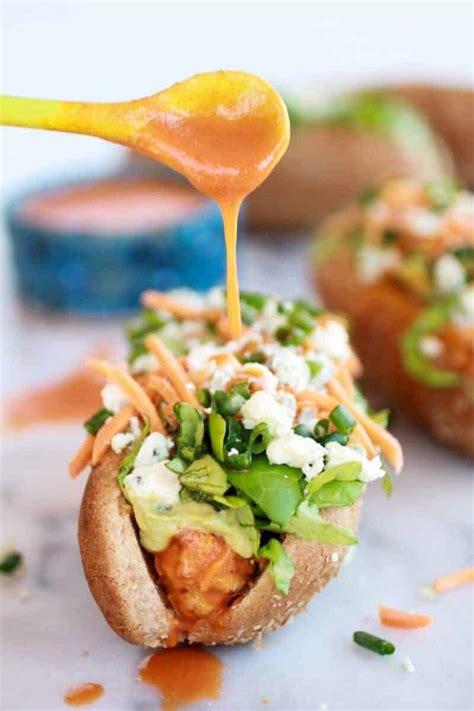 healthy-loaded-cheddar-blue-cheese-buffalo-chicken image
