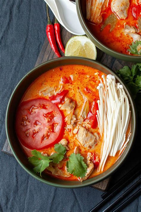 thai-red-curry-chicken-soup-instant-pot-dish-n-the image