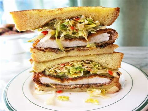 fried-chicken-schnitzel-sandwich-recipe-saveur image