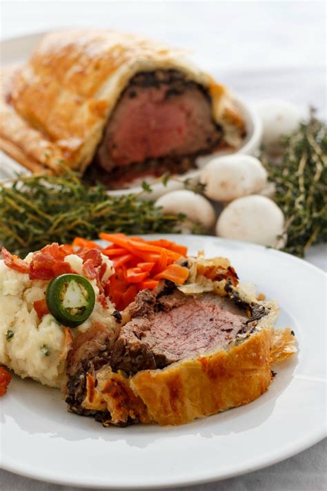 beef-wellington-with-bacon-and-button-mushrooms image