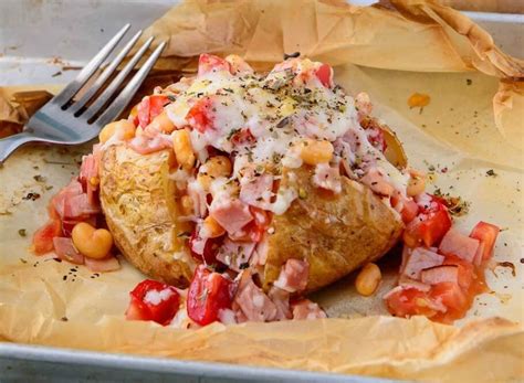 the-ultimate-5-ingredient-ham-and-cheese-baked-potato image