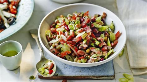 mixed-bean-salad-recipe-bbc-food image