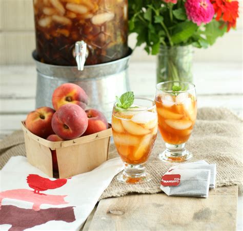 easy-peach-sweet-tea-a-farmgirls-kitchen image