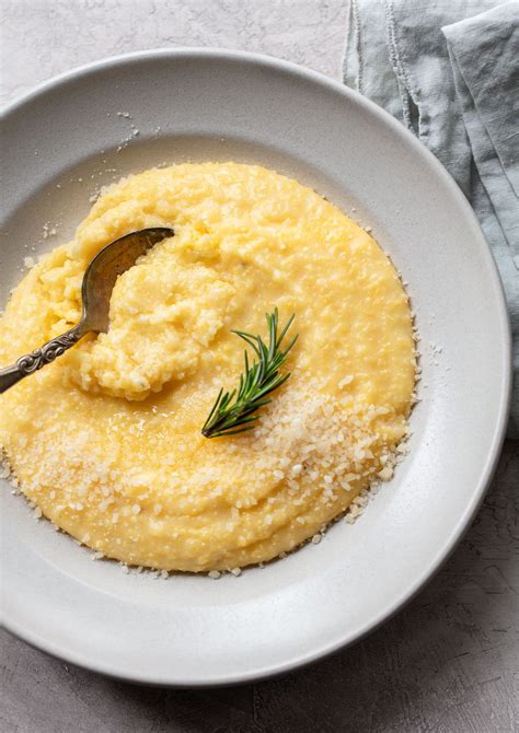 creamy-polenta-with-parmesan-cheese-familystyle image