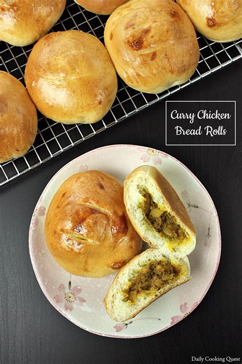 curry-chicken-bread-rolls-recipe-daily-cooking-quest image