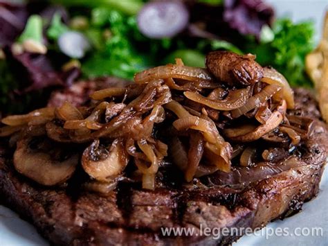 ribeye-with-caramelized-onions-and-mushrooms image
