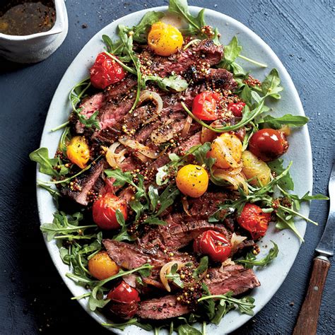 pan-fried-flank-steak-with-arugula-salad-chatelaine image