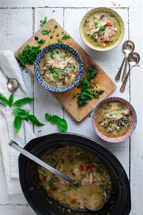 slow-cooker-thai-chicken-coconut-soup-healthy image