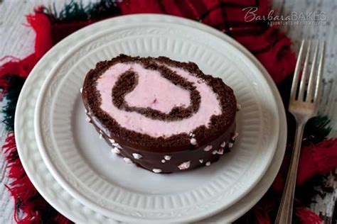 chocolate-peppermint-ice-cream-cake-roll-barbara-bakes image