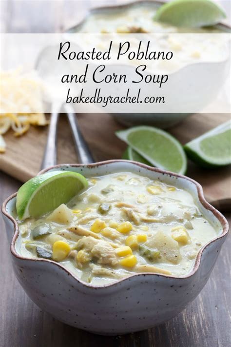 slow-cooker-roasted-poblano-and-corn-soup-baked image