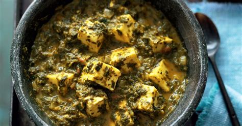 madhur-jaffreys-spinach-with-fresh-indian-cheese-saag image