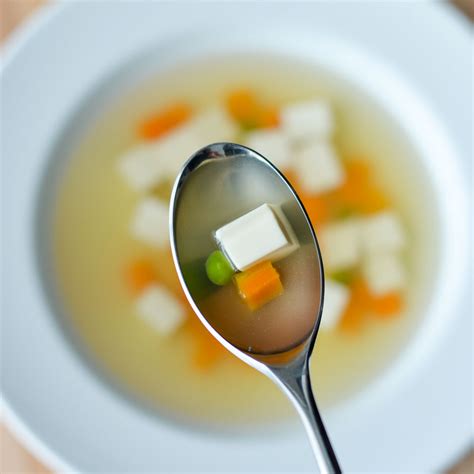 thai-clear-soup-with-tofu-and-veggies-homemade-broth image