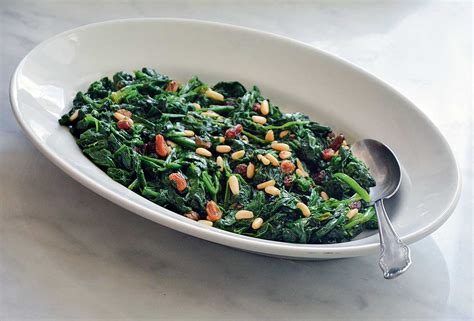 spinach-with-raisins-and-pine-nuts-leites-culinaria image