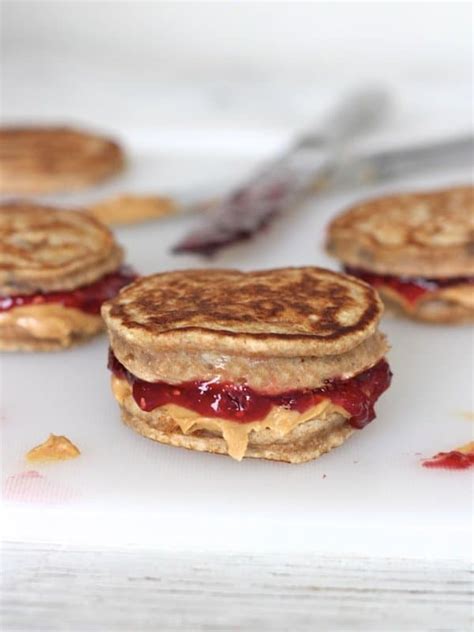 peanut-butter-and-jelly-banana-pancake-sandwiches image