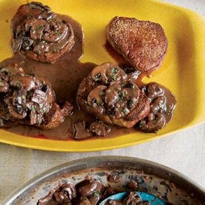 fillets-mignons-with-mushroom-sauce-saveur image