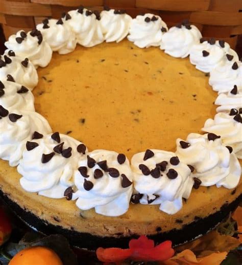 pumpkin-chocolate-chip-cheesecake-norines-nest image