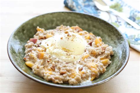 peaches-and-cream-oatmeal-barefeet-in-the-kitchen image