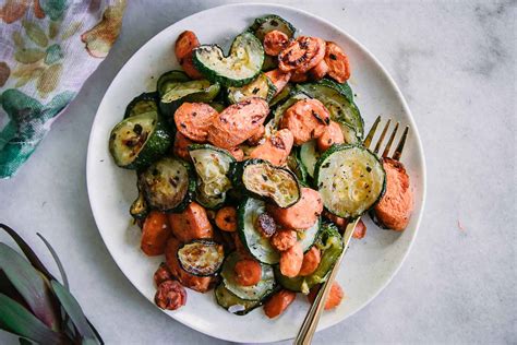 garlic-roasted-carrots-and-zucchini-fork-in-the-road image