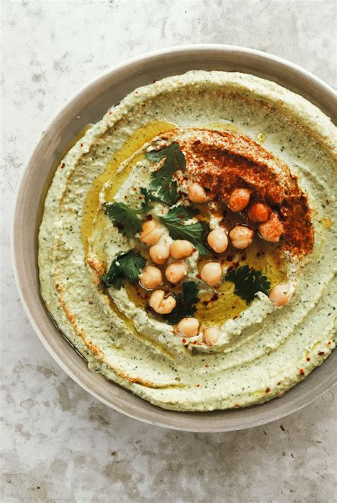 homemade-hummus-with-herbs-familystyle-food image