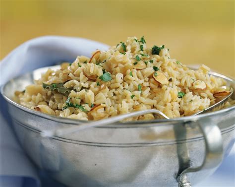 almond-rice-pilaf-recipe-the-spruce-eats image
