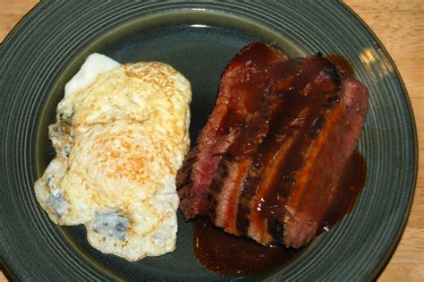 steak-and-eggs-with-molasses-beer-sauce-the image