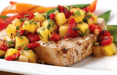 grilled-swordfish-with-pineapple-ginger-salsa image