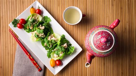 steeped-chinese-ginger-chicken-in-little-lettuce-cups image