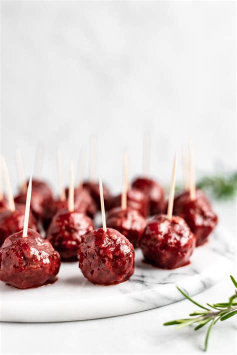 slow-cooker-bbq-cranberry-turkey-meatballs image