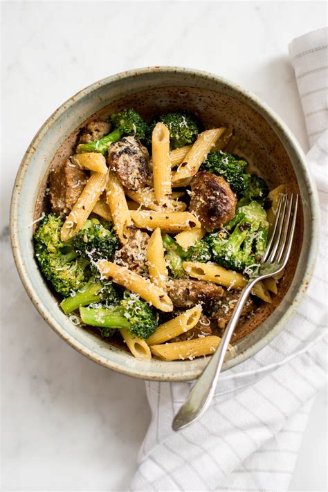 simple-sausage-and-broccoli-pasta-salt-lavender image