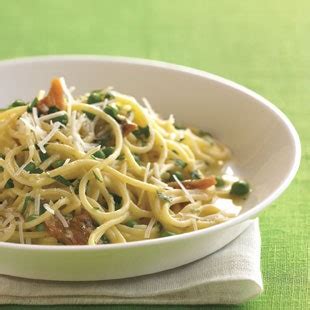 spaghetti-carbonara-with-pork-belly-and-fresh-peas image