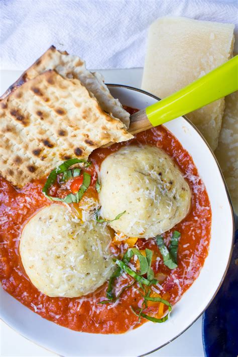 matzo-ball-tomato-soup-with-mozzarella-stuffed image