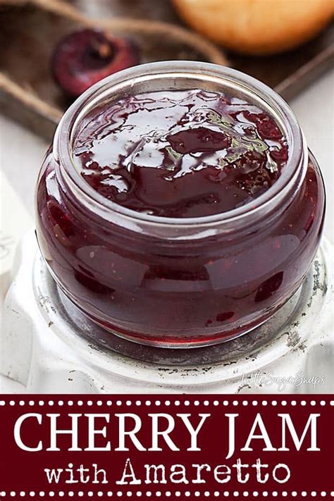 small-batch-amaretto-cherry-jam-little-sugar-snaps image
