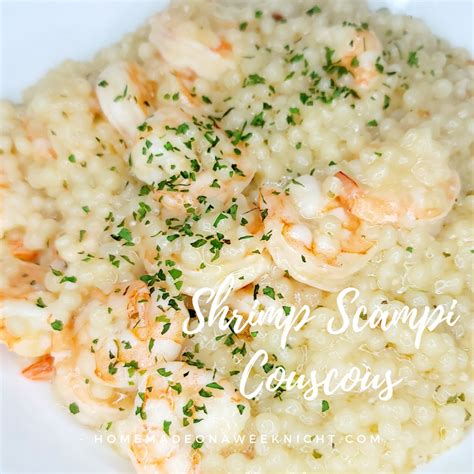 shrimp-scampi-couscous-homemade-on-a-weeknight image