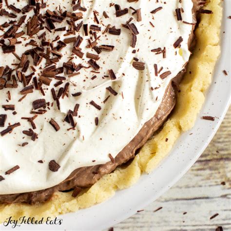 keto-chocolate-pudding-pie-easy-no-bake-recipe-joy image