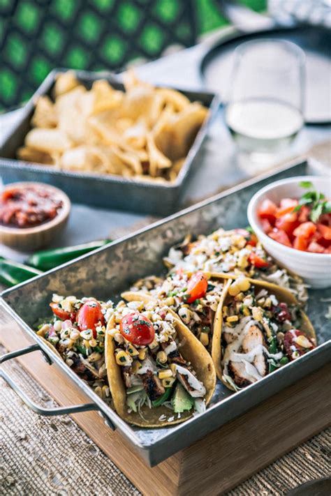 chicken-tacos-with-grilled-corn-tomato-salsa-good-life image