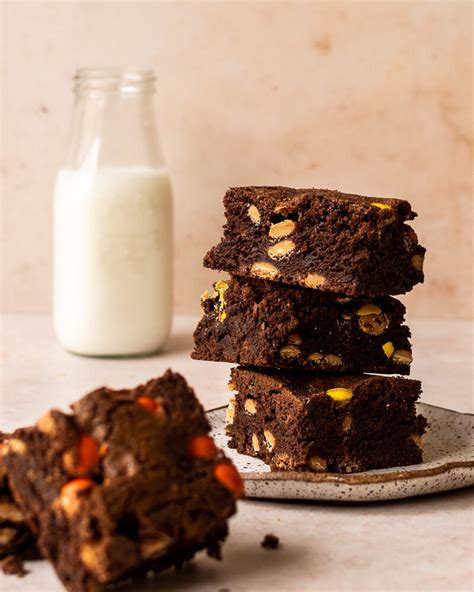 brownies-with-reeses-pieces-saras-tiny-kitchen image