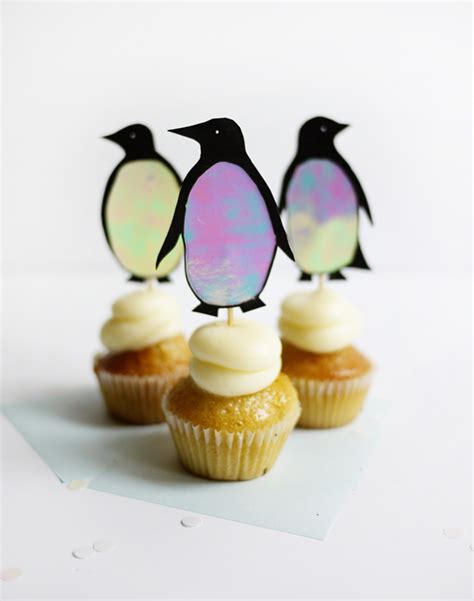 printable-penguin-cupcake-toppers-oh-happy-day image
