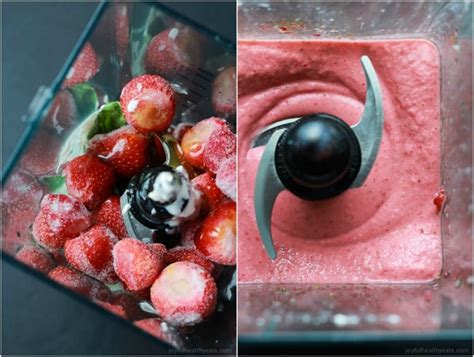 homemade-strawberry-basil-frozen-yogurt-healthy-ice image