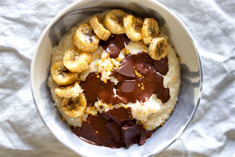salted-maple-coconut-oatmeal-with-glazed-banana image