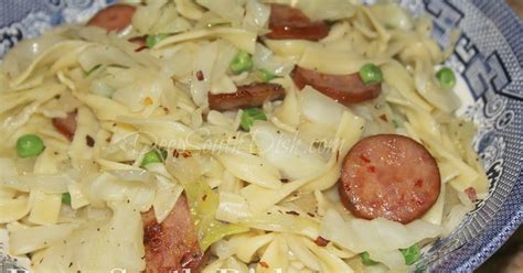 deep-south-dish-noodles-and-cabbage-with-sausage image